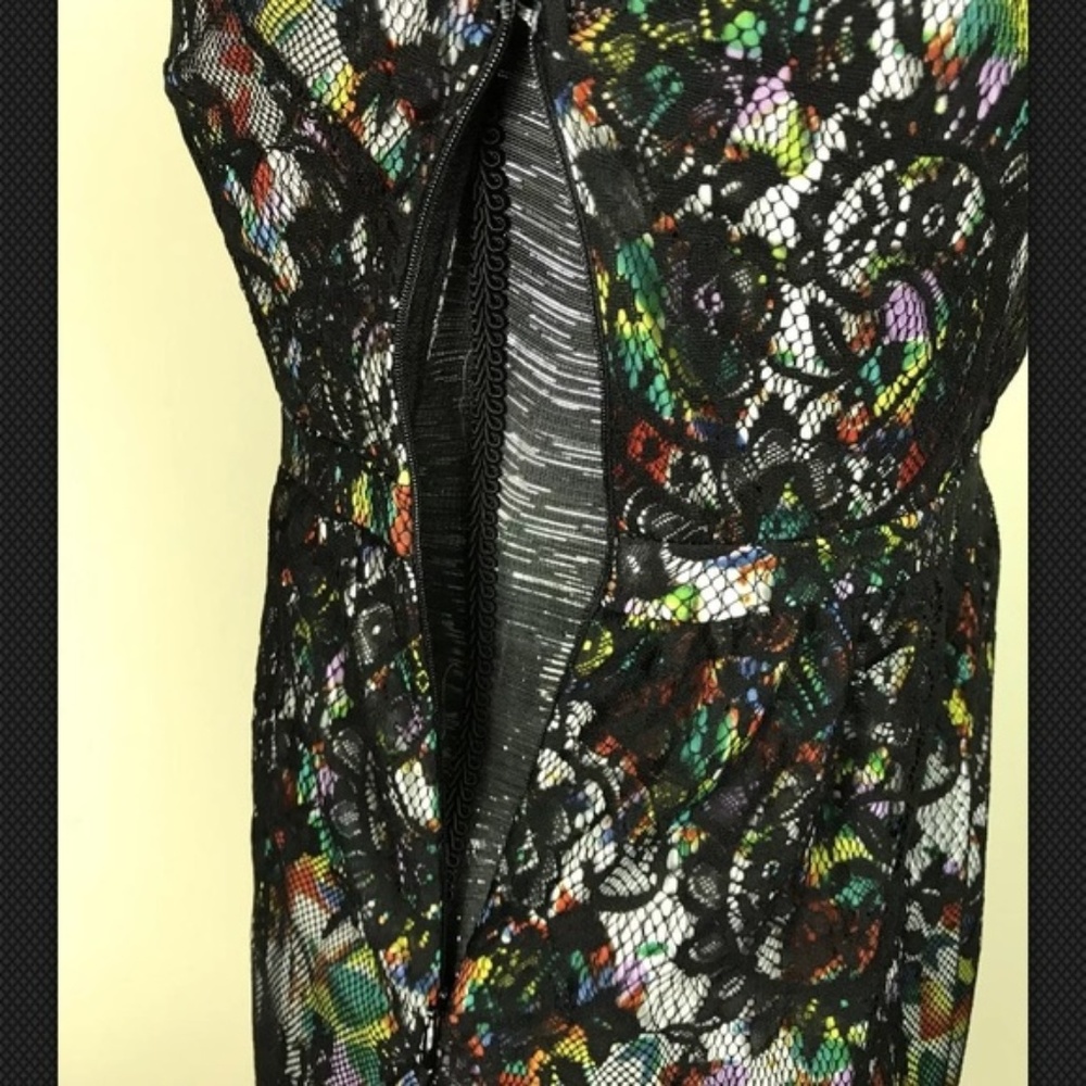 Petticoat Alley Lace Fringe Tank Top Shirt Dress - Picture 6 of 6